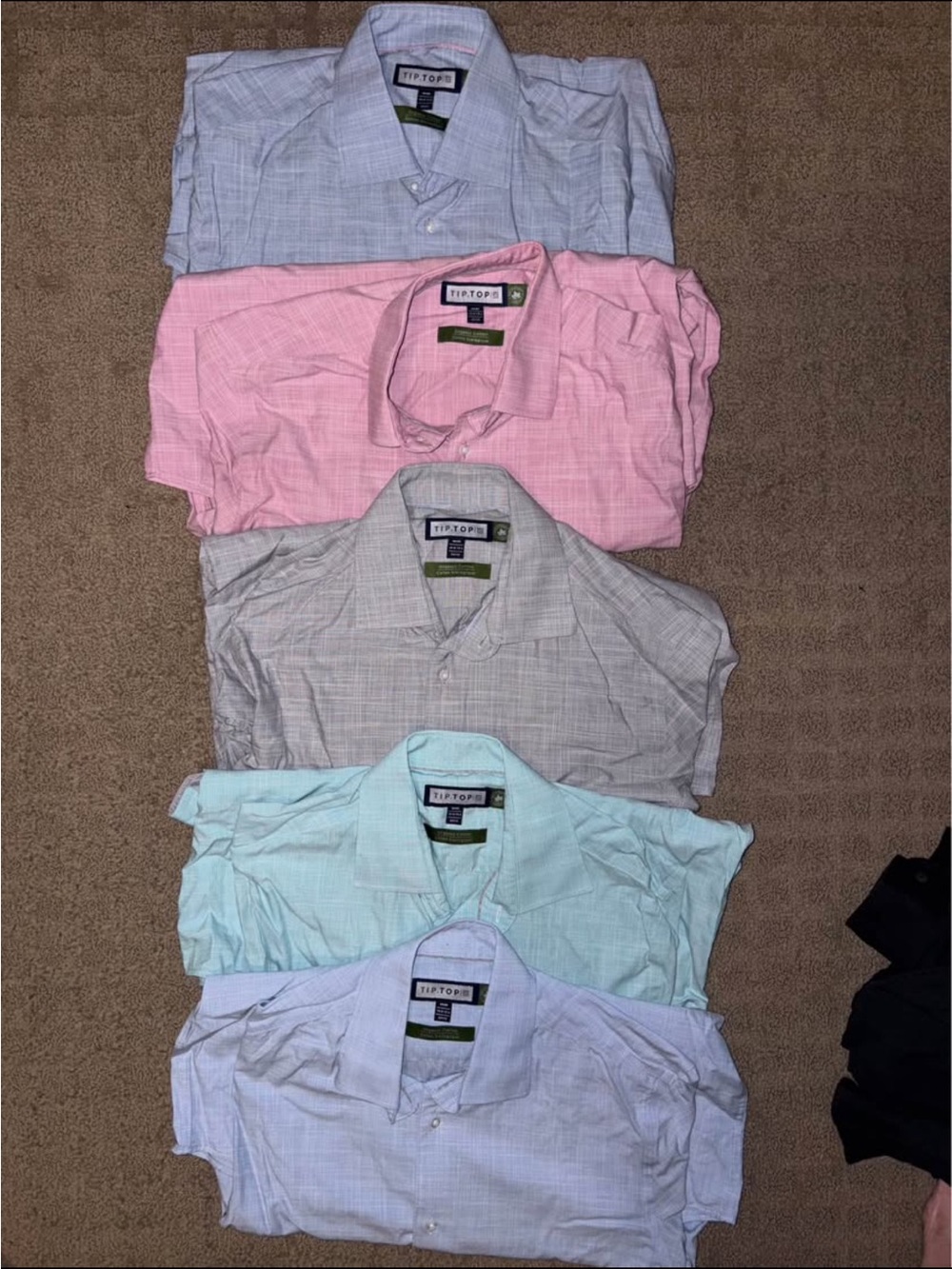 Size M, Tip Top Tailor Set of 5 Colors Dress Shirts $65 for all 5 comes as a set
